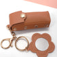 *VEGAN LEATHER LIP BAG CHARM KEYCHAINS