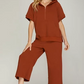 *Brick Quilted Textured Knit Set