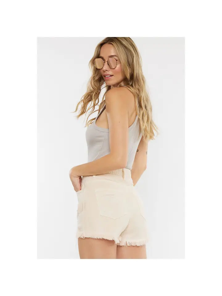 KANCAN PEACH COLOR DENIM SHORTS