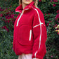 SHERPA MOCK NECK QUARTER ZIP JACKET