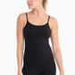 BLACK SLEEVELESS FULL LENGTH FLARED JUMPSUIT