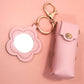 *VEGAN LEATHER LIP BAG CHARM KEYCHAINS