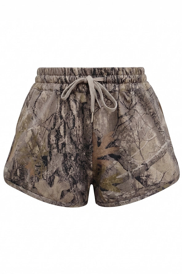 Drawstring Dolphin Camo Shorts