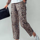 Savanna Leopard Cropped Cargo Pants