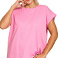 PS Cotton Folded Sleeve T Shirt