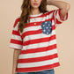 PLUS 4th of July star pocket top