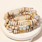 Assorted Ball Disc Beaded Stackable Bracelet Set