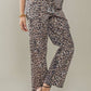 Savanna Leopard Cropped Cargo Pants