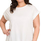 PS Cotton Folded Sleeve T Shirt