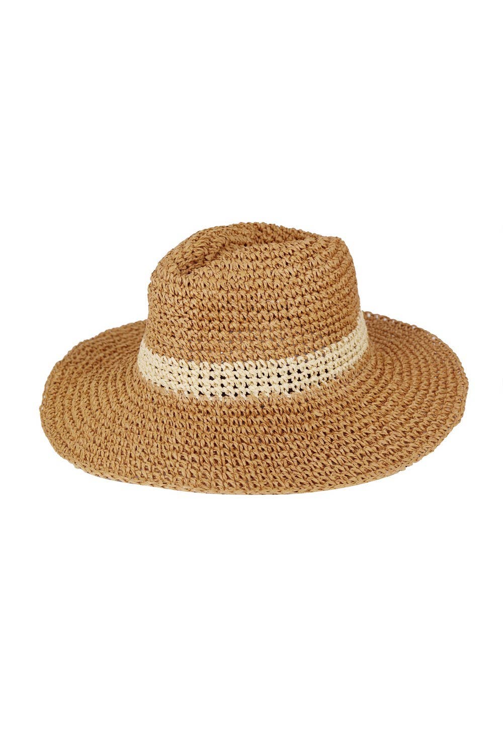 Two Way Shaped Straw Braided Hat