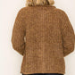 SOFT CHUNKY SWEATER CARDIGAN - COPPER