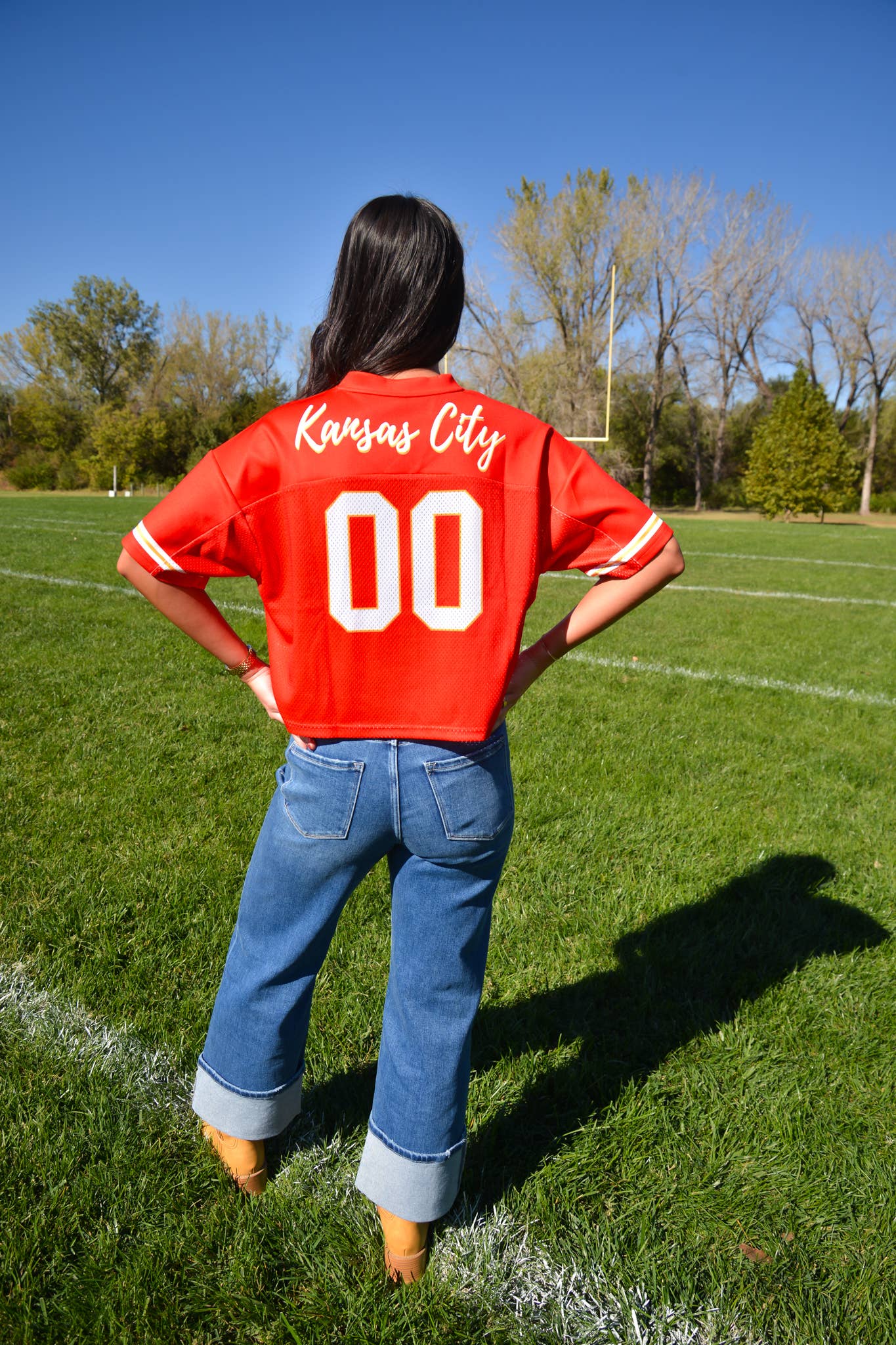 Go Red Football Jersey - Kansas City