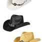 C.C Mixed Ethnic Bead Trim Band Cowboy Hat