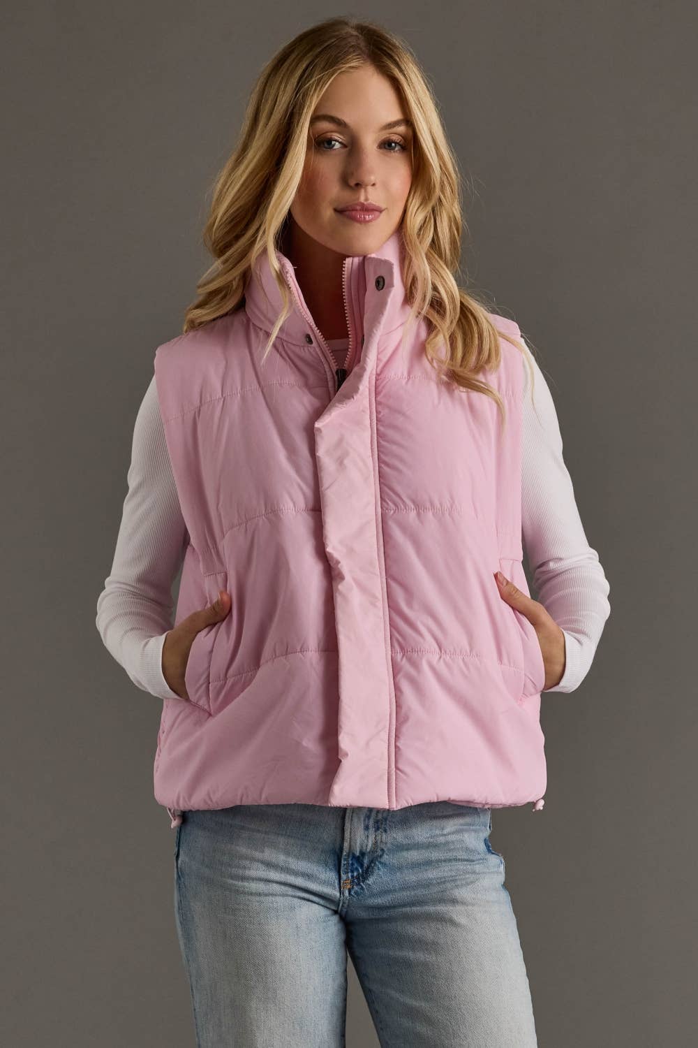 Lt. Pink Puffer Vest