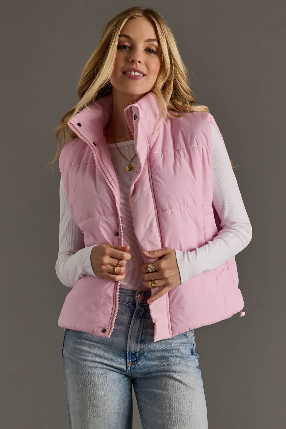 Lt. Pink Puffer Vest