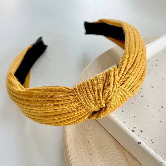 *Soft Knit Headband - Mustard