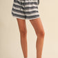 STRIPE OVERSIZED RUGBY SWEATSHIRT AND SHORTS
