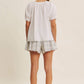 DELICATE RUFFLE AIRY COTTON BLOUSE - White