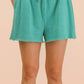 PS Mineral Washed Knit Casual Top & Shorts