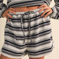STRIPE OVERSIZED RUGBY SWEATSHIRT AND SHORTS