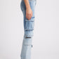 *HAPPI - Crop Flare Cargo Jeans