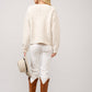 Western Boots Stitch Pattern Crew Neck Sweater