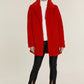 Faux Fur Long Red Jacket