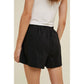 BLACK ATHLETIC SHORTS WITH SIDE POCKETS