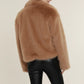 Faux Fur Camel Jacket