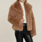 Faux Fur Camel Jacket