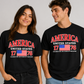 American Flag Black Tee