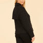 *Tweed Fringe Jacket - Black