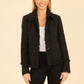 Tweed Fringe Jacket - Black