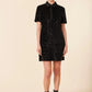 Sequin Polo Short Sleeve Dress