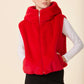 Faux Fur Zip Hoody Vest