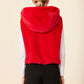 Faux Fur Zip Hoody Vest