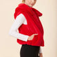 Faux Fur Zip Hoody Vest