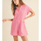 *HIBISCUS BUTTON UP ROMPER