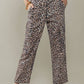 Savanna Leopard Cropped Cargo Pants