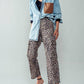 Savanna Leopard Cropped Cargo Pants