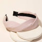 Soft Twist Fabric Headband -Soft Pink