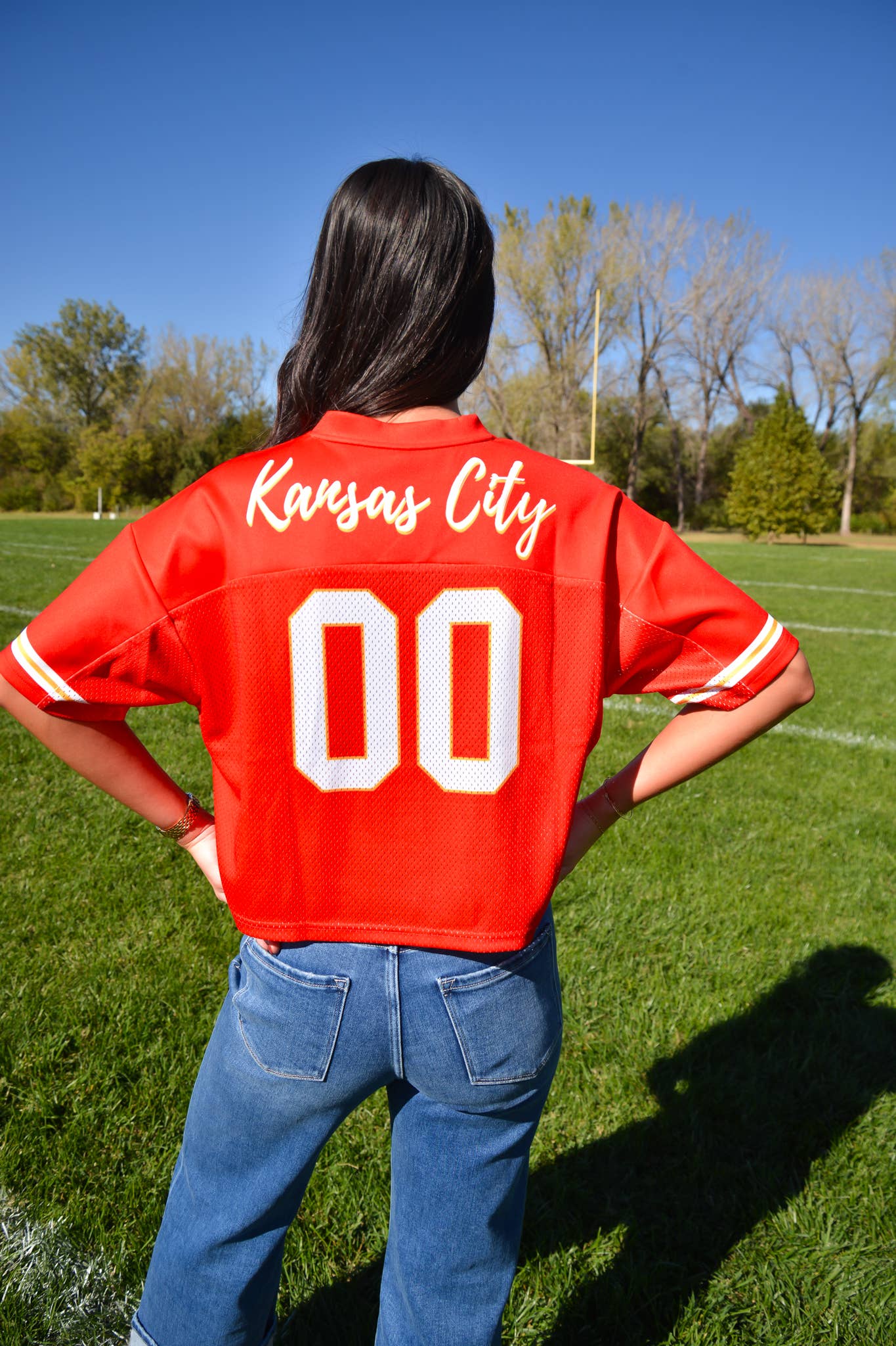 Go Red Football Jersey - Kansas City