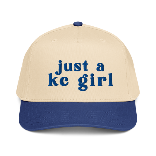 Kansas City “Just a KC Girl” Embroidered Baseball Hat