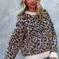 PLUS LEOPARD JACQUARD PULLOVER SWEATER
