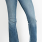*Midrise Tummy Control Vintage Wash Cut Hem Flare