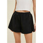 BLACK ATHLETIC SHORTS WITH SIDE POCKETS