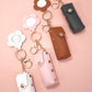 *VEGAN LEATHER LIP BAG CHARM KEYCHAINS