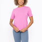 CLASSIC BOXY FIT TEE - FUSCHIA