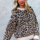 LEOPARD JACQUARD PULLOVER SWEATER