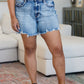 Judy Blue High Rise Adjustable Button Cutoff Shorts